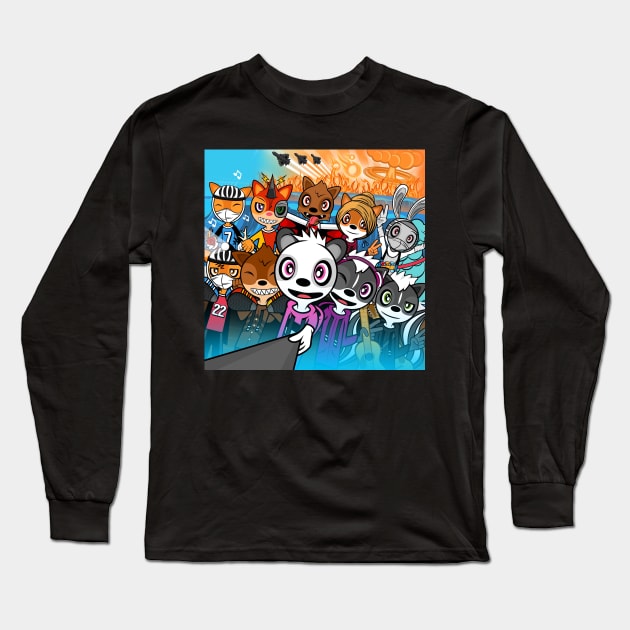 Here For It Cover Art Long Sleeve T-Shirt by MOULE